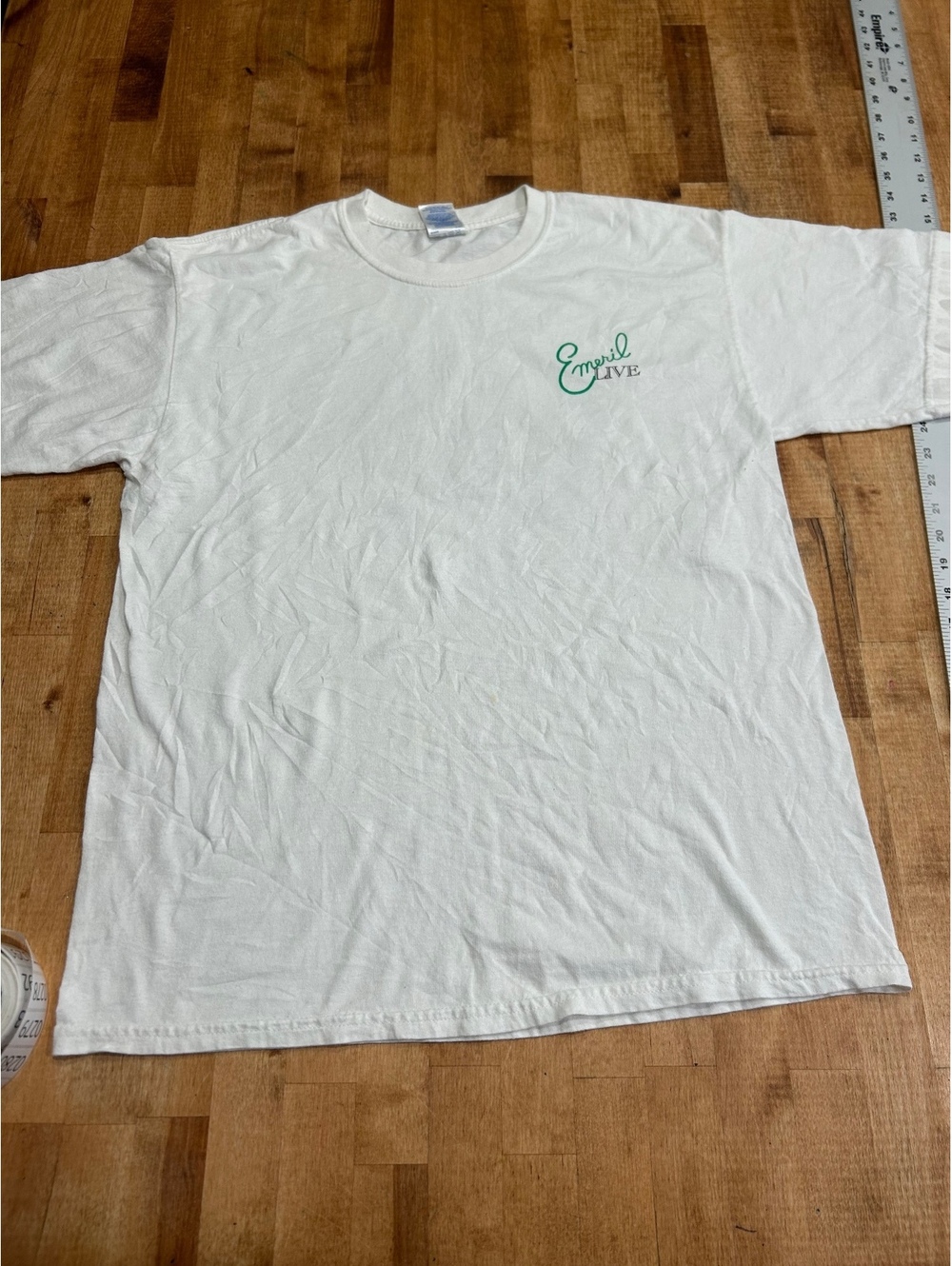 Food Network Emerald Live BAM! Graphic T-Shirt White Size Large